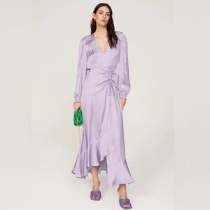 Maje Lavender Long Sleeve Dress
